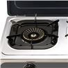 COCINA GAS INOX 3 FUEGOS SERIE STRONG + TAPA MUVIP - MV0453-1
