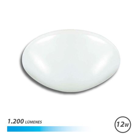 APLIQUE LED TECHO OVALADO 12W LUZ FRIA ELBAT - EB0480