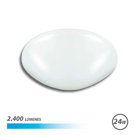 APLIQUE LED TECHO OVALADO 24W LUZ FRIA ELBAT - EB0482