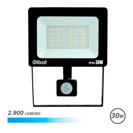 FOCO LED SERIE SLIM 30W CON SENSOR | 2900LM | 6500K ELBAT - EB0474