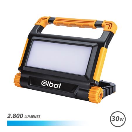 FOCO LED RECARGABLE 30W 2800LM LUZ FRIA ELBAT - EB0478