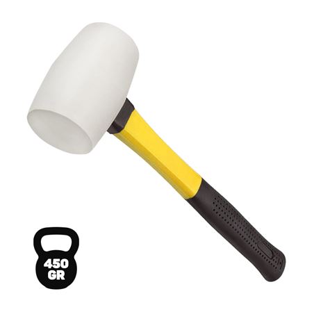 MAZO DE GOMA BLANCO 450GR. MANGO FIBRA BLIM - BL0318