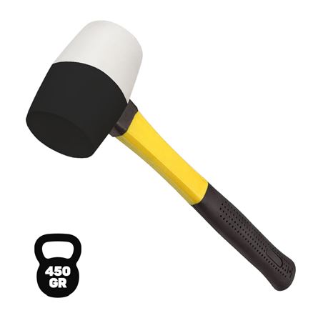 MAZO DE GOMA BICOLOR 450GR. MANGO FIBRA BLIM - BL0319