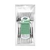 PACK 10 TENEDORES PLASTICO REUTILIZABLE PLATA ALGON - BA01054274987.