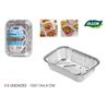 SET 5 BANDEJAS ALUMINIO RECTANGULARES ALGON - BA01054174978.