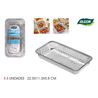 SET 3 BANDEJAS ALUMINIO RECTANGULARES ALGON - BA01054174976.