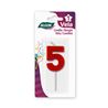 VELA ROJA NUMERO 5 ALGON - BA01022374952.