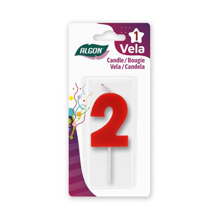 VELA ROJA NUMERO 2 ALGON - BA01022374949.