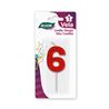 VELA ROJA NUMERO 6 ALGON - BA01022374953.