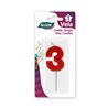 VELA ROJA NUMERO 3 ALGON - BA01022374950.