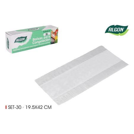 PACK 30 BOLSAS CONGELACION 20X42CM ALGON - BA11040374943