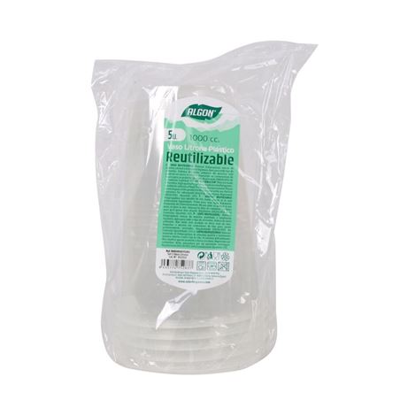 SET 25 VASOS REUTILIZABLES 1000CC ALGON - BA01054375283.