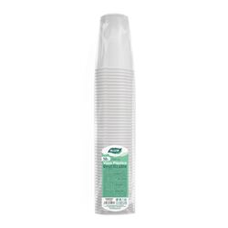 SET 50 VASOS PLASTICO REUTILIZABLES BLANCOS 250CC ALGON - BA01054375227.