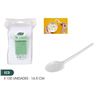 PACK 100 CUCHARAS PLASTICAS REUTILIZABLES BLANCAS ALGON - BA01054275162