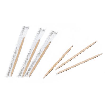 CAJA 1000 PALILLOS INDIVIDUALES REDONDOS BIODEGRADABLE ALGON - BA01019175209.