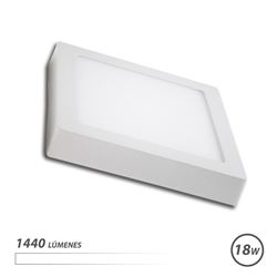 DOWNLIGHT CUADRADO SOBRE PARED LED 18W LUZ BLANCA ELBAT - EB0326
