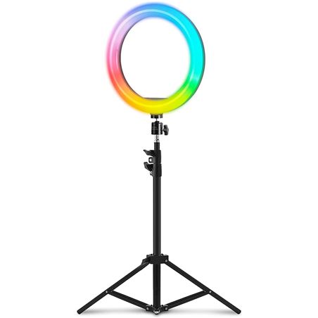 ARO DE LUZ RGB CON TRIPODE 150CM 1200 LUMENS CON MANDO A DISTANCIA - MGRING