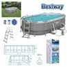 PISCINA OVAL + BOMBA FILTRO 427X250XH100CM BESTWAY - 56620piscina
