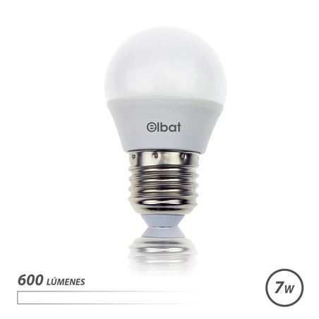 BOMBILLA LED G45 | 7W | 600LM | E27 | LUZ BLANCA | ELBAT - EB0488