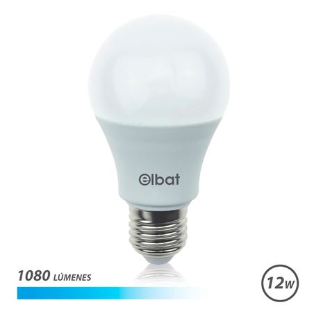 BOMBILLA LED A60 | 12W | 1080LM | E27 | LUZ FRIA | ELBAT - EB0483
