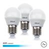 PACK 3 BOMBILLAS LED G45 | 7W | 600LM | E27 | LUZ FRIA | ELBAT - EB0490