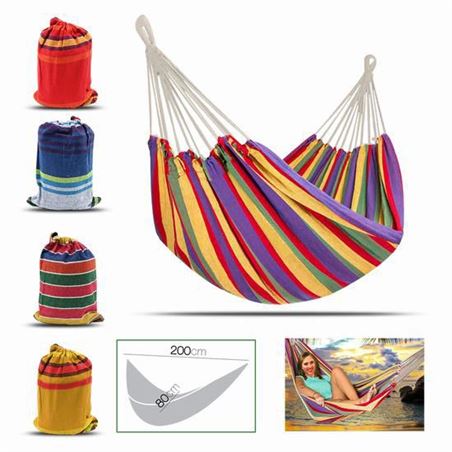 HAMACA CON BOLSA TRANSPORTE COLORES SURTIDOS - 10750.