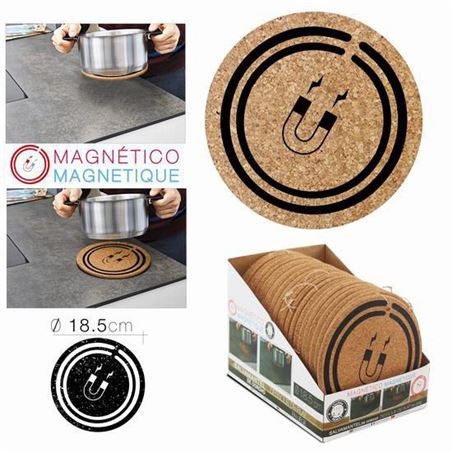 SALVAMANTEL CORCHO 18.5CM MAGNETICO URBAN LIVING - 28073.
