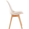 PACK 2 SILLAS DESIGN D400 TELA BEIGE MUVIP - MV0495-1