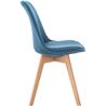 PACK 2 SILLAS DESIGN D400 TELA AZUL OSCURO MUVIP - MV0496-1