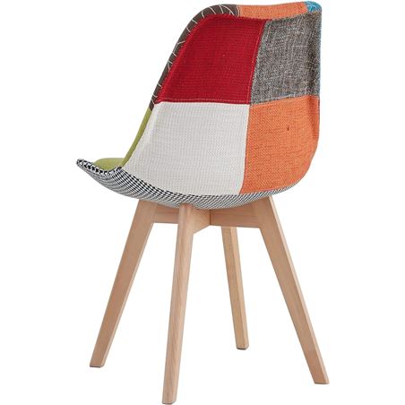 PACK 2 SILLAS DESIGN D400 TELA PATCHWORK MUVIP - MV0498-1