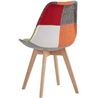 PACK 2 SILLAS DESIGN D400 TELA PATCHWORK MUVIP - MV0498-1