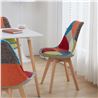 PACK 2 SILLAS DESIGN D400 TELA PATCHWORK MUVIP - MV0498-2