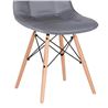 PACK 2 SILLAS DESIGN D300 GRISES MUVIP - MV0499-1