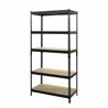 ESTANTERIA METÁLICA NEGRA 5 BALDAS 183X90X45CM BLIM - BL0398