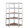 ESTANTERIA METÁLICA ESQUINERA GALVANIZADA 5 BALDAS 180X90X40X90CM BLIM - BL0400