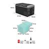 NEVERA PORTATIL CON COMPRESOR LG 72 LITROS DOBLE ZONA MUVIP - MV0513ESP