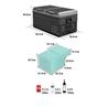 NEVERA PORTATIL CON COMPRESOR LG 90 LITROS DOBLE ZONA MUVIP - MV0514ESP