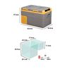 NEVERA PORTATIL CON COMPRESOR 24 LITROS DOBLE ZONA MUVIP - MV0510ESP