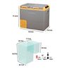 NEVERA PORTATIL CON COMPRESOR 40 LITROS DOBLE ZONA MUVIP - MV0512ESP