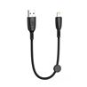 CABLE NB247 CARGA RAPIDA USB - LIGHTNING | 6A | 25CM CON CLIP | NEGRO XO - XONB247LGBK