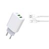 PACK CARGADOR DE CORRIENTE L85C 2.4A + CABLE MICRO USB XO - XOL85CMC