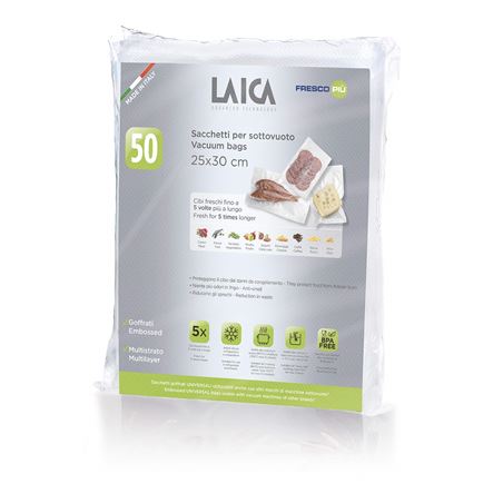 PACK 50 BOLSAS ENVASAR AL VACIO 25X30 LAICA - VT3510