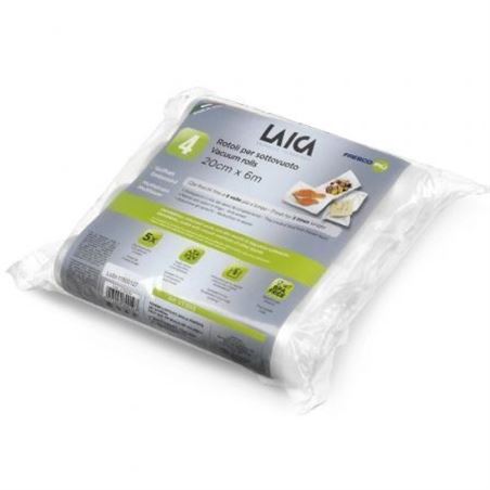 PACK 4 ROLLO PARA ENVASAR AL VACIO 20CM X 600CM LAICA - VT3513