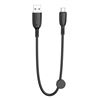 CABLE NB247 CARGA RAPIDA USB - MICRO USB | 6A | 25CM CON CLIP | NEGRO XO - XONB247MCBK