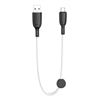 CABLE NB247 CARGA RAPIDA USB - MICRO USB | 6A | 25CM CON CLIP | BLANCO XO - XONB247MCWH