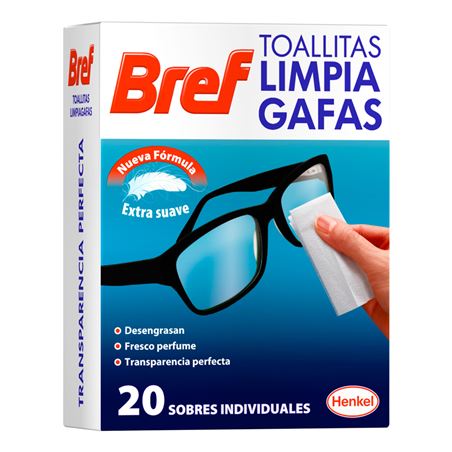 PACK 20 TOALLITAS INDIVIDUALES LIMPIAGAFAS - 95321