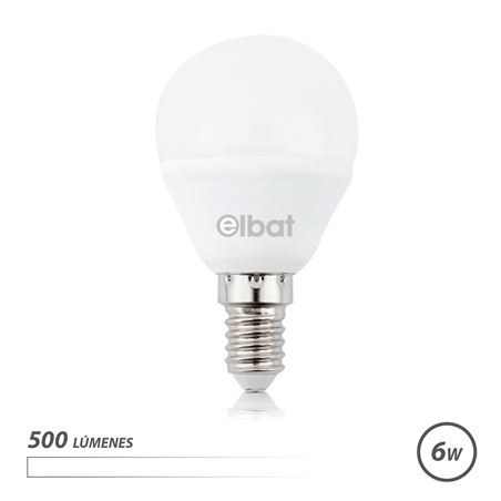 BOMBILLA LED G45 | 6W | 500LM | E14 | LUZ BLANCA | ELBAT - EB0495-1