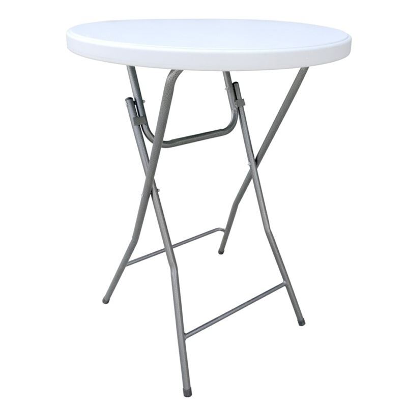 MESA ALTA REDONDA BLANCA 80X110CM - 75818
