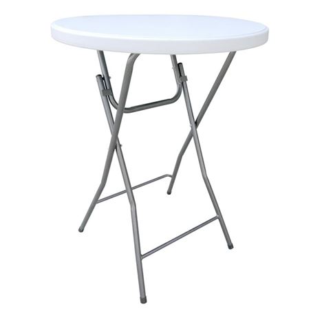 MESA ALTA REDONDA BLANCA 80X110CM - 75818
