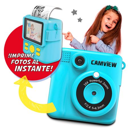 CÁMARA PHOTO CREATOR DE IMPRESIÓN INSTANTÁNEA ALL IN ONE AZUL CAMVIEW - CV0239